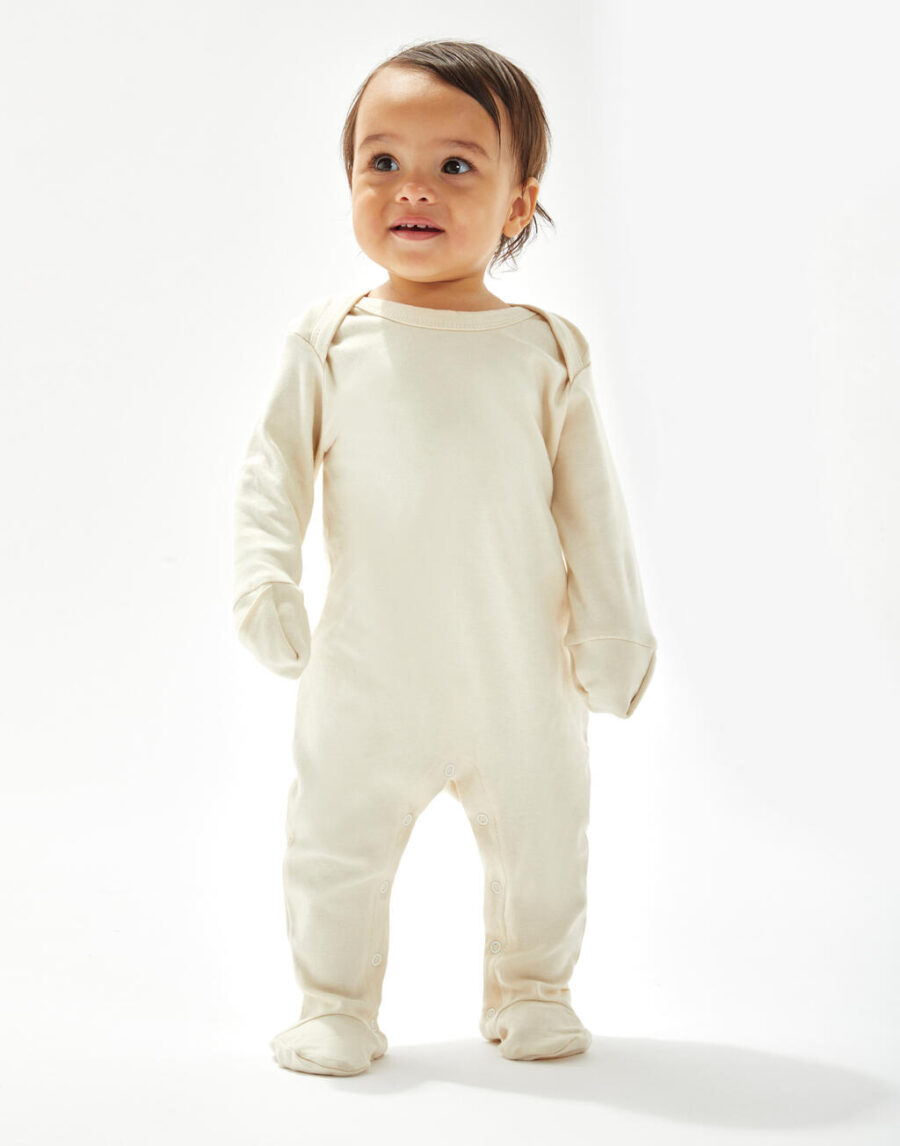 Organic Sleepsuit with Scratch Mitts
