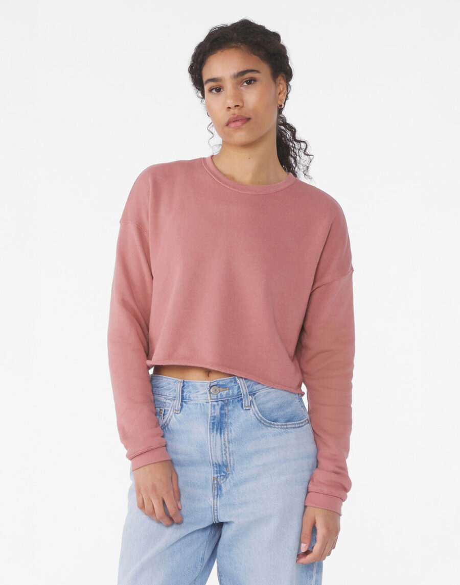 Women`s Cropped Crew Fleece