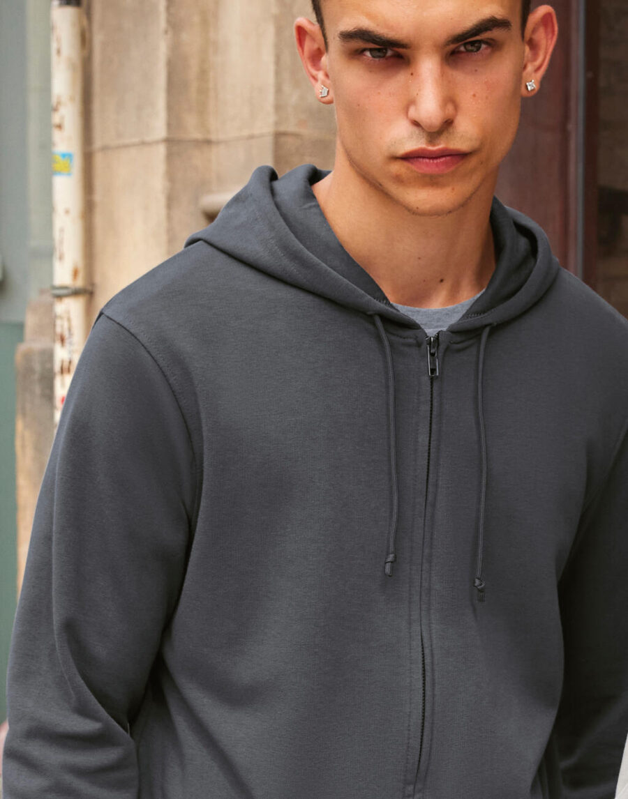 Organic Zipped Hooded