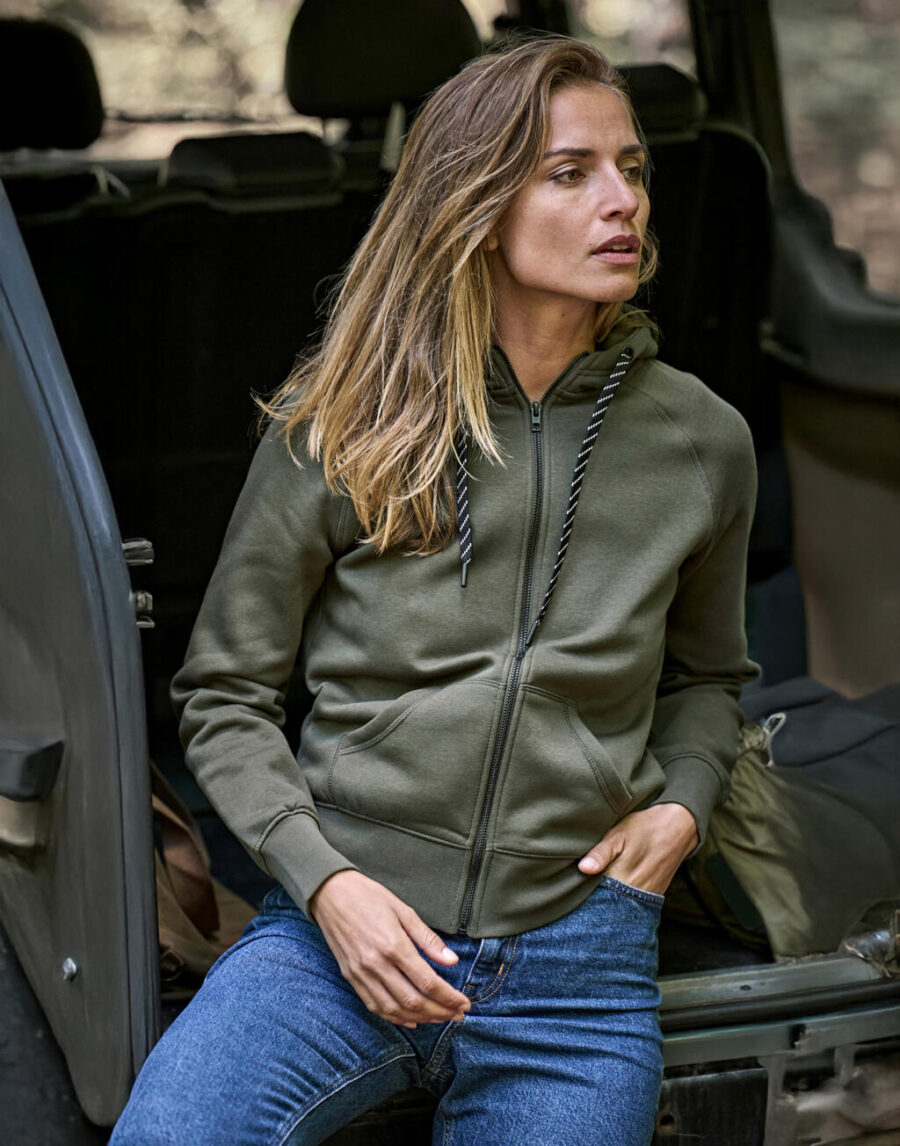 Ladies` Fashion Full Zip Hood