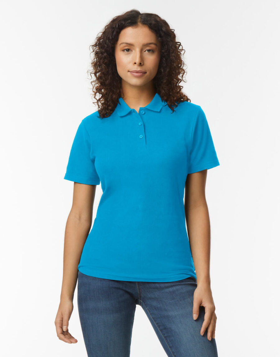 Softstyle® Ladies Double Pique Polo