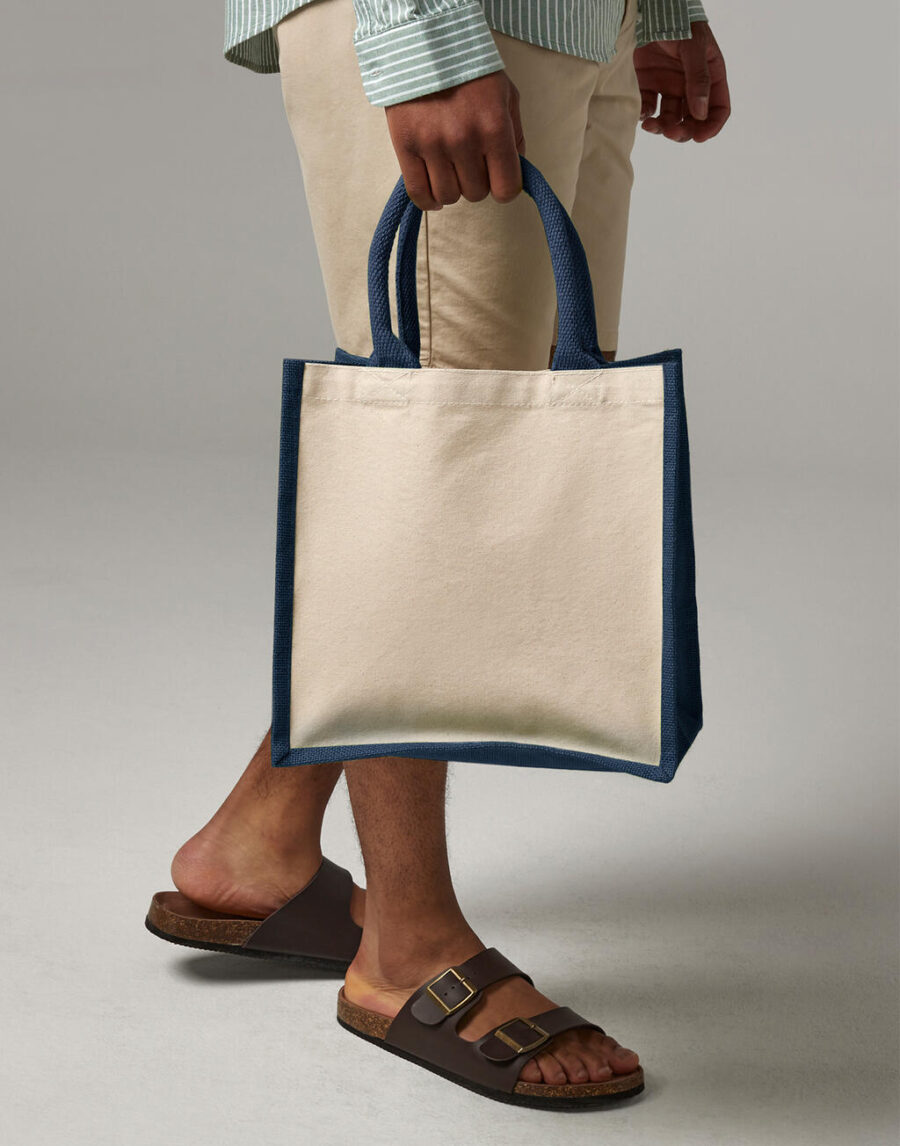 Printers` Midi Jute Bag