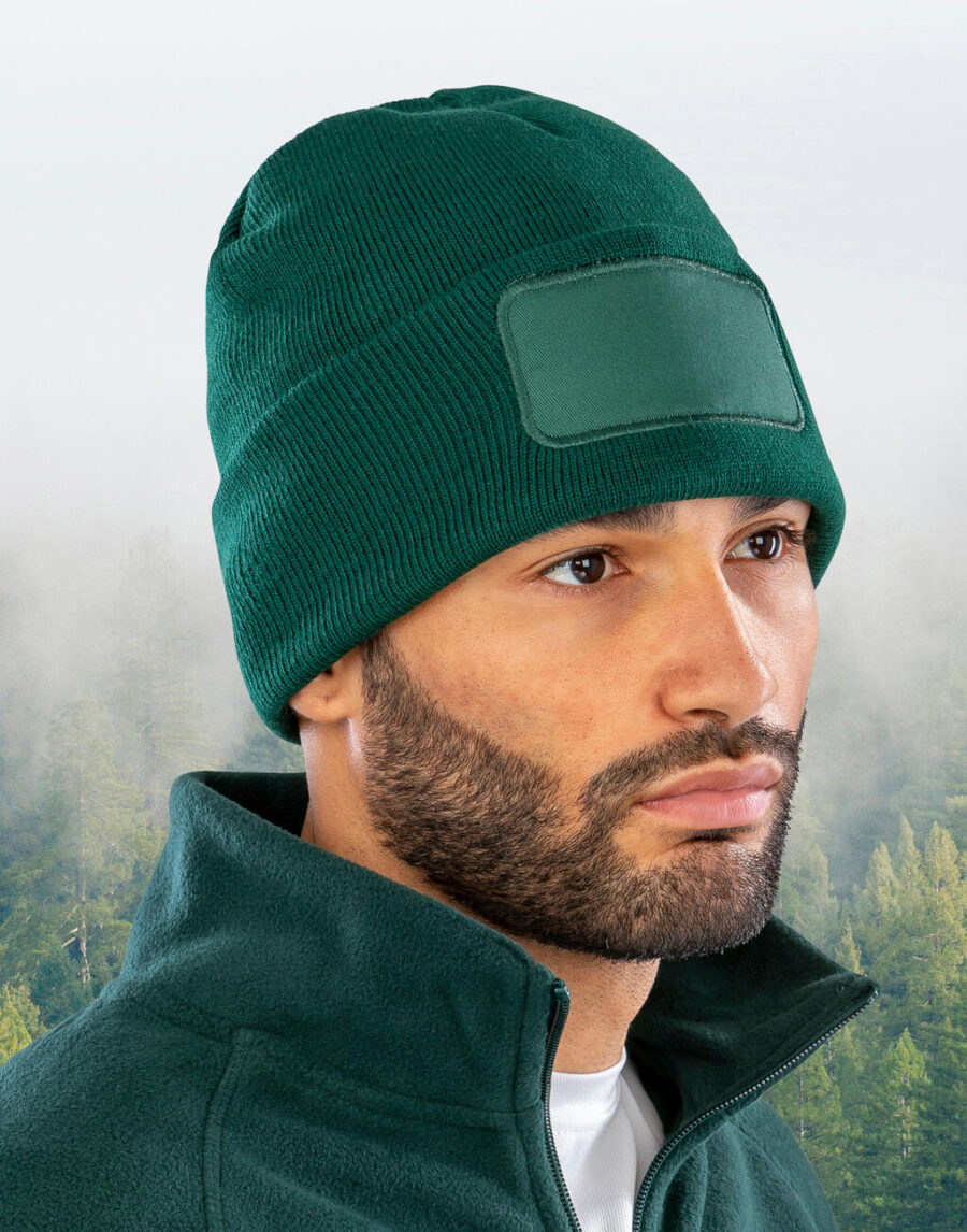 Recycled Double Knit Printers Beanie
