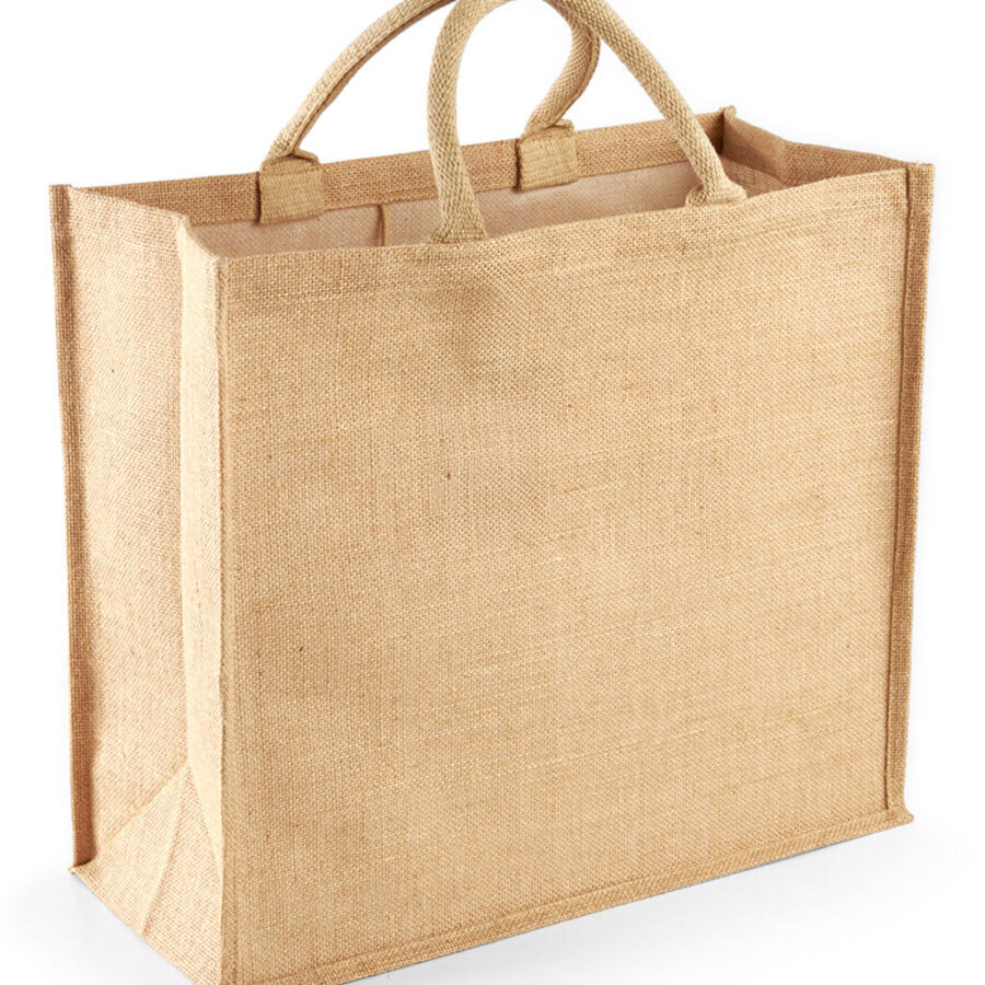 Jumbo Jute Shopper - One Size, Natural