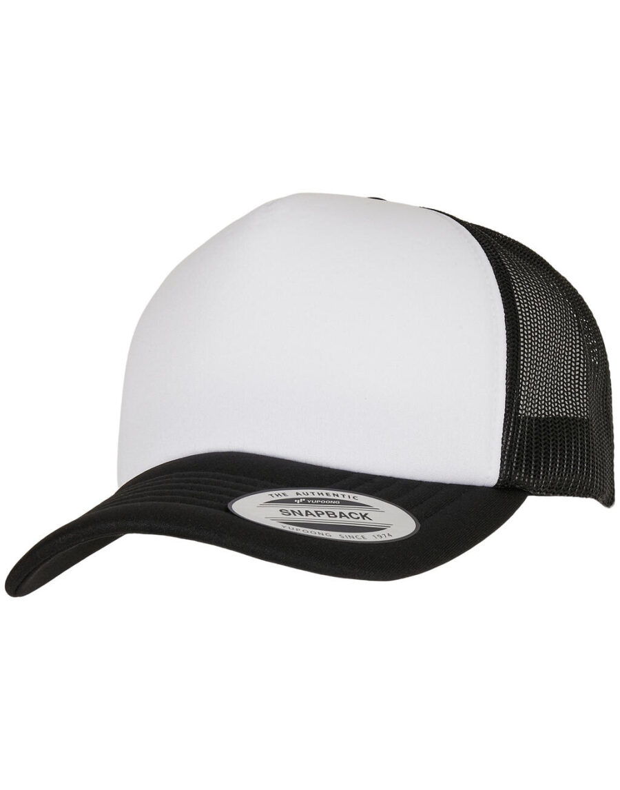 YP Classics® Curved Foam Trucker Cap – White Front