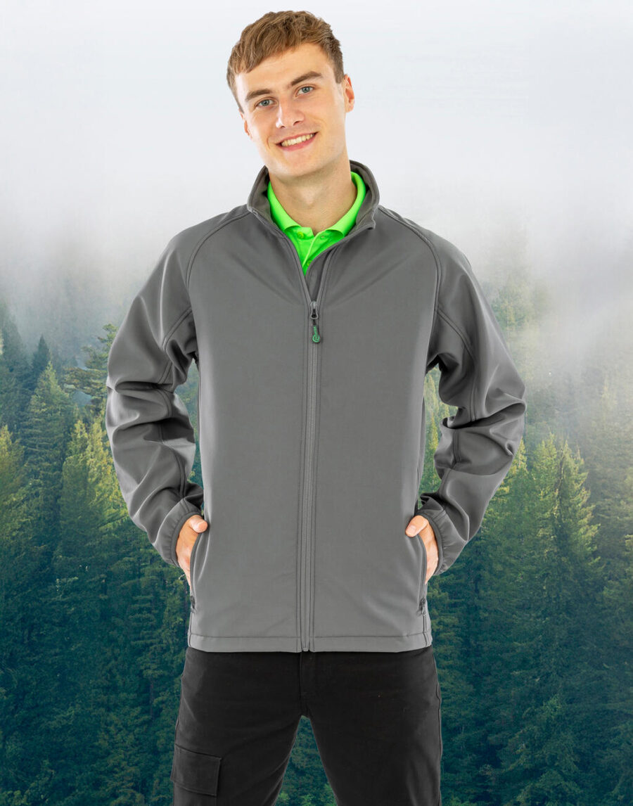 Men`s Recycled 2-Layer Printable Softshell Jacket