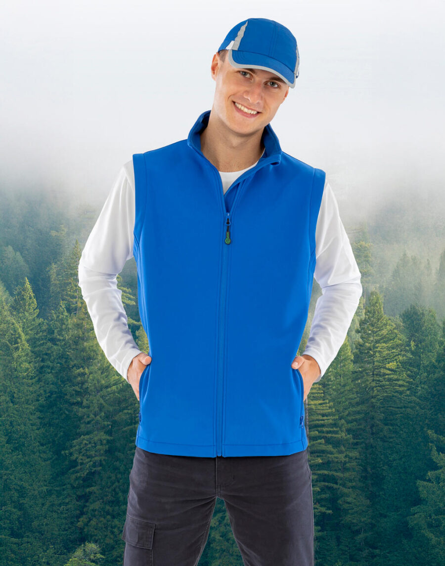 Men`s Recycled 2-Layer Printable Softshell B/W